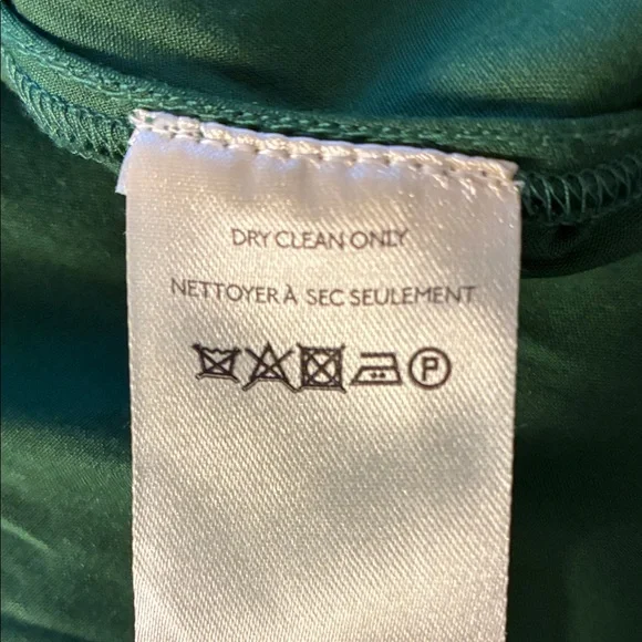 Anthropologie Green and White Floral V Neck Halter Midi Dress - Picture 10 of 10